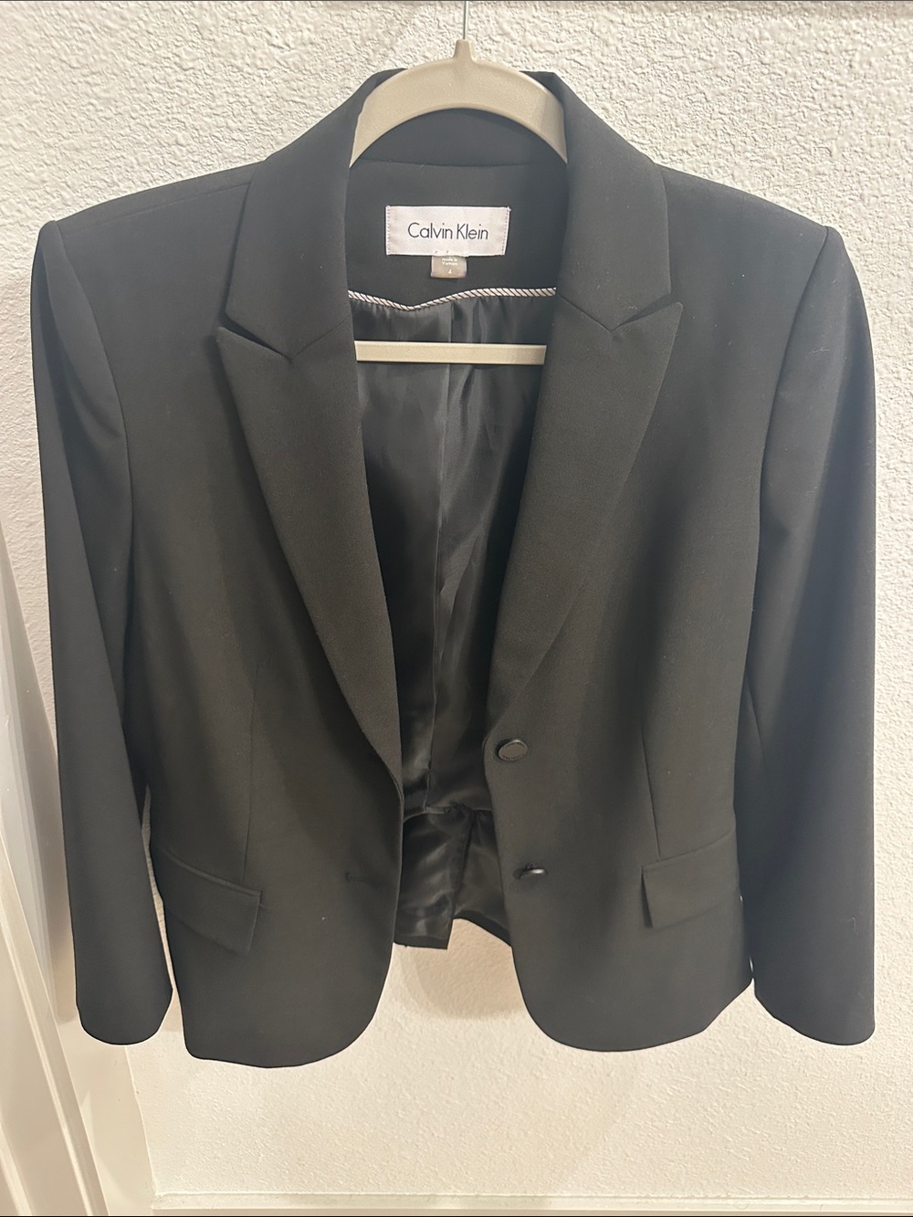 Calvin Klein Black Women's blazer size 4 new without tags